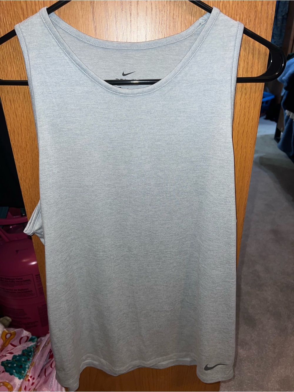 Nike Light Gray Women's Athletic Tank Top